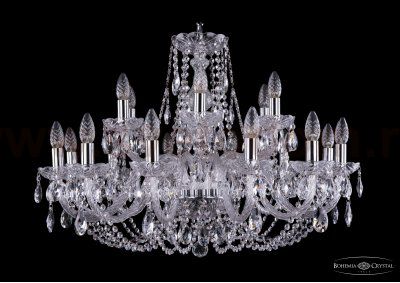 Люстра хрустальная Bohemia Ivele 1406/12+6/300/Ni