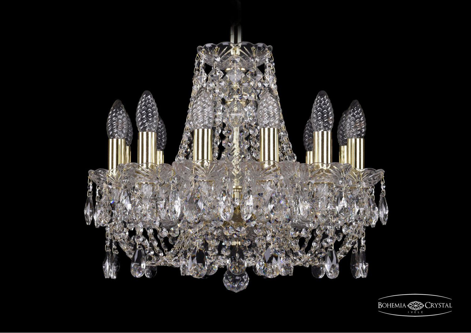 Люстра хрустальная Bohemia Ivele 1406/12/141/G