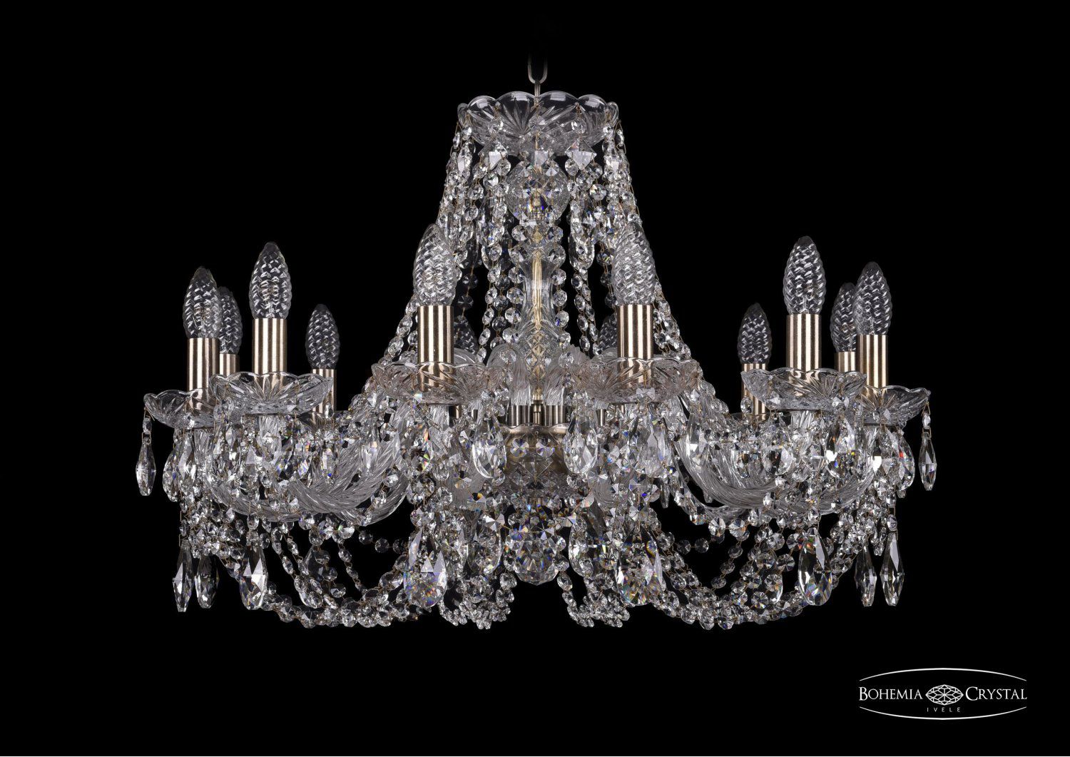 Люстра хрустальная Bohemia Ivele 1406/12/240/Pa