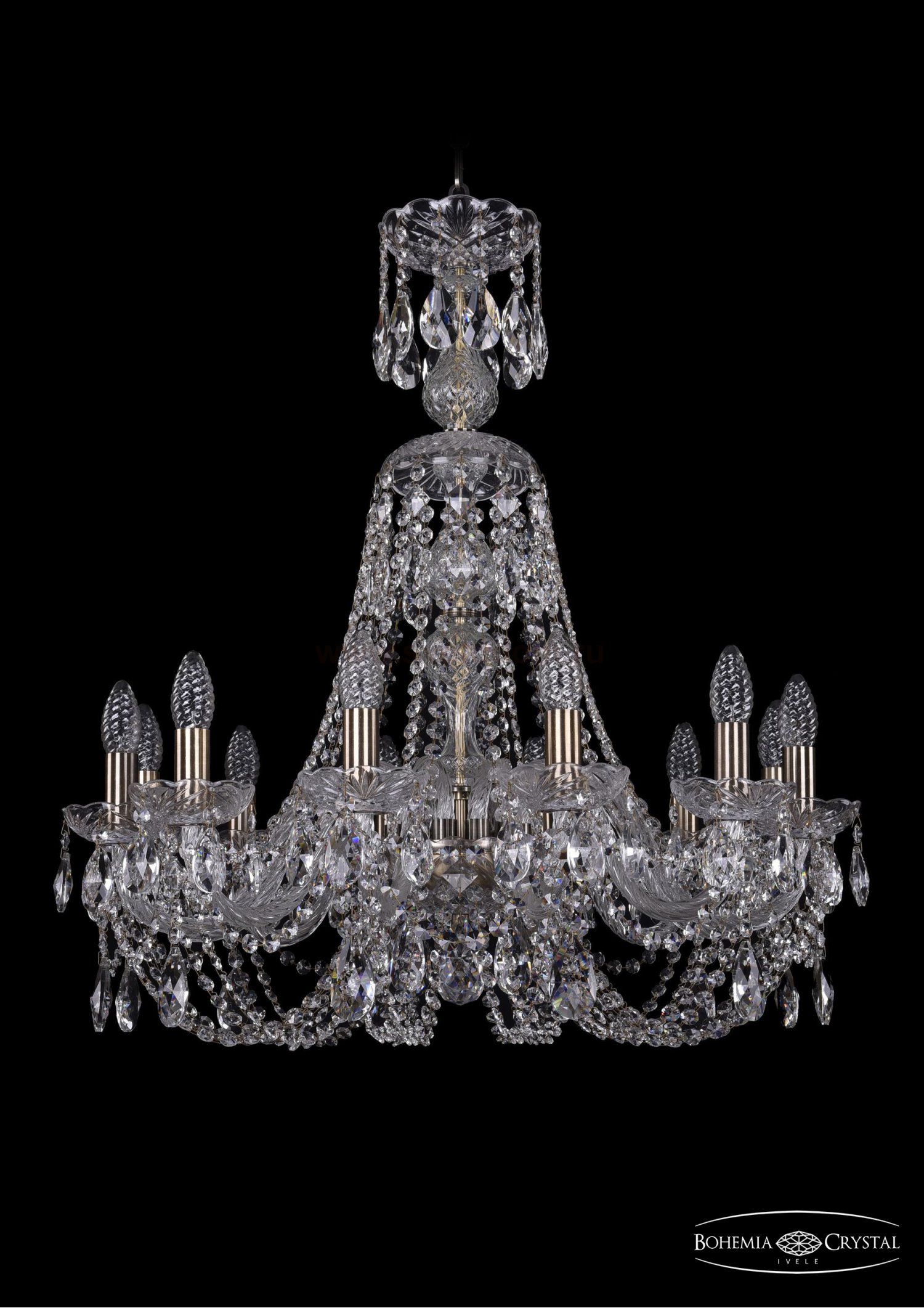 Люстра хрустальная Bohemia Ivele 1406/12/240/XL-74/Pa