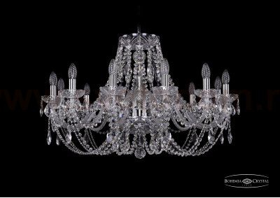 Люстра хрустальная Bohemia Ivele 1406/12/300/Ni
