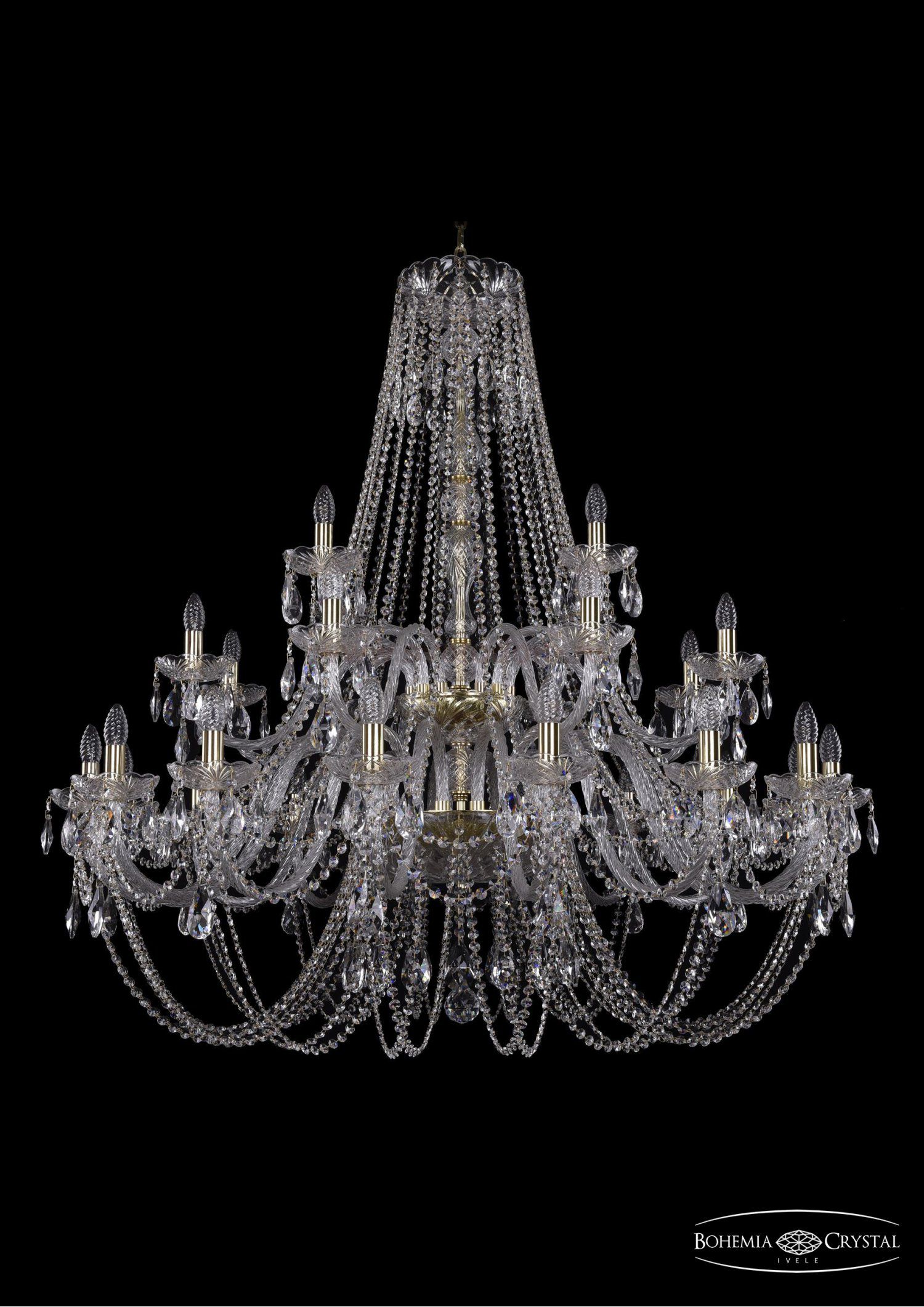 Люстра хрустальная Bohemia Ivele 1406/16+8+4/460/2d/G