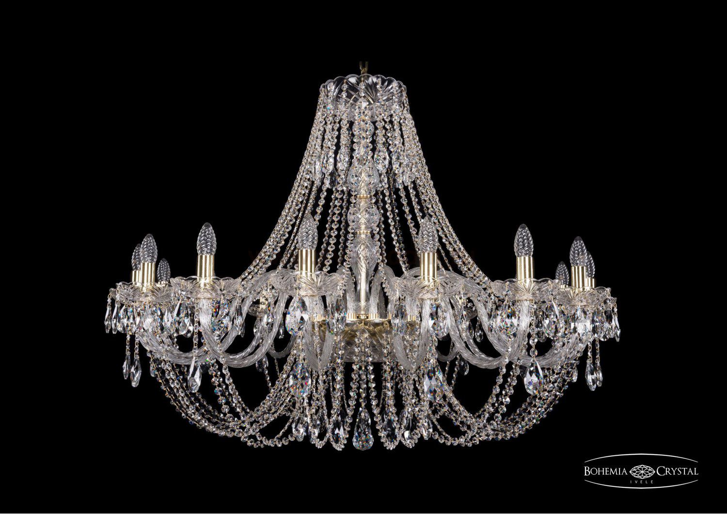 Люстра хрустальная Bohemia Ivele 1406/16/400/G