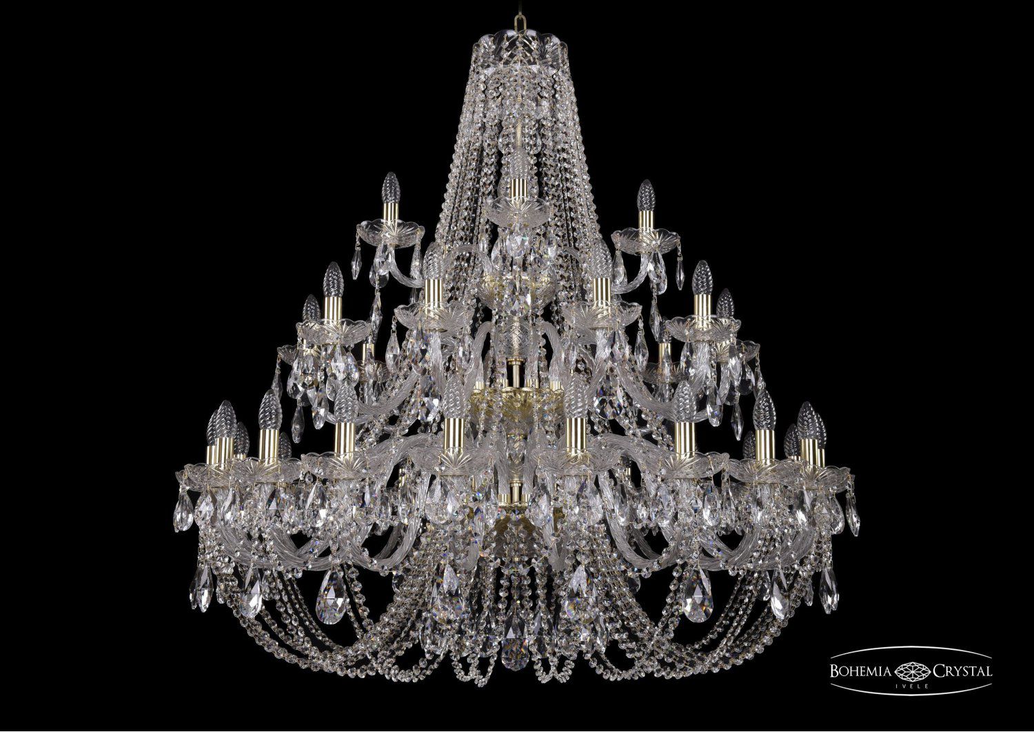 Люстра хрустальная Bohemia Ivele 1406/20+10+5/400/3d/G