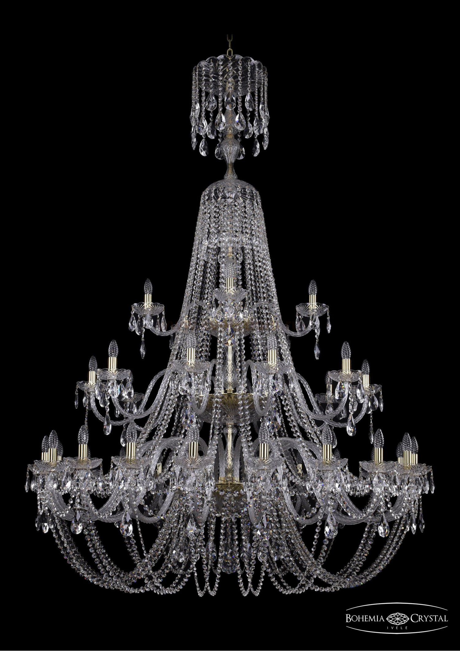 Люстра хрустальная Bohemia Ivele 1406/20+10+5/530/XL-204/3d/G