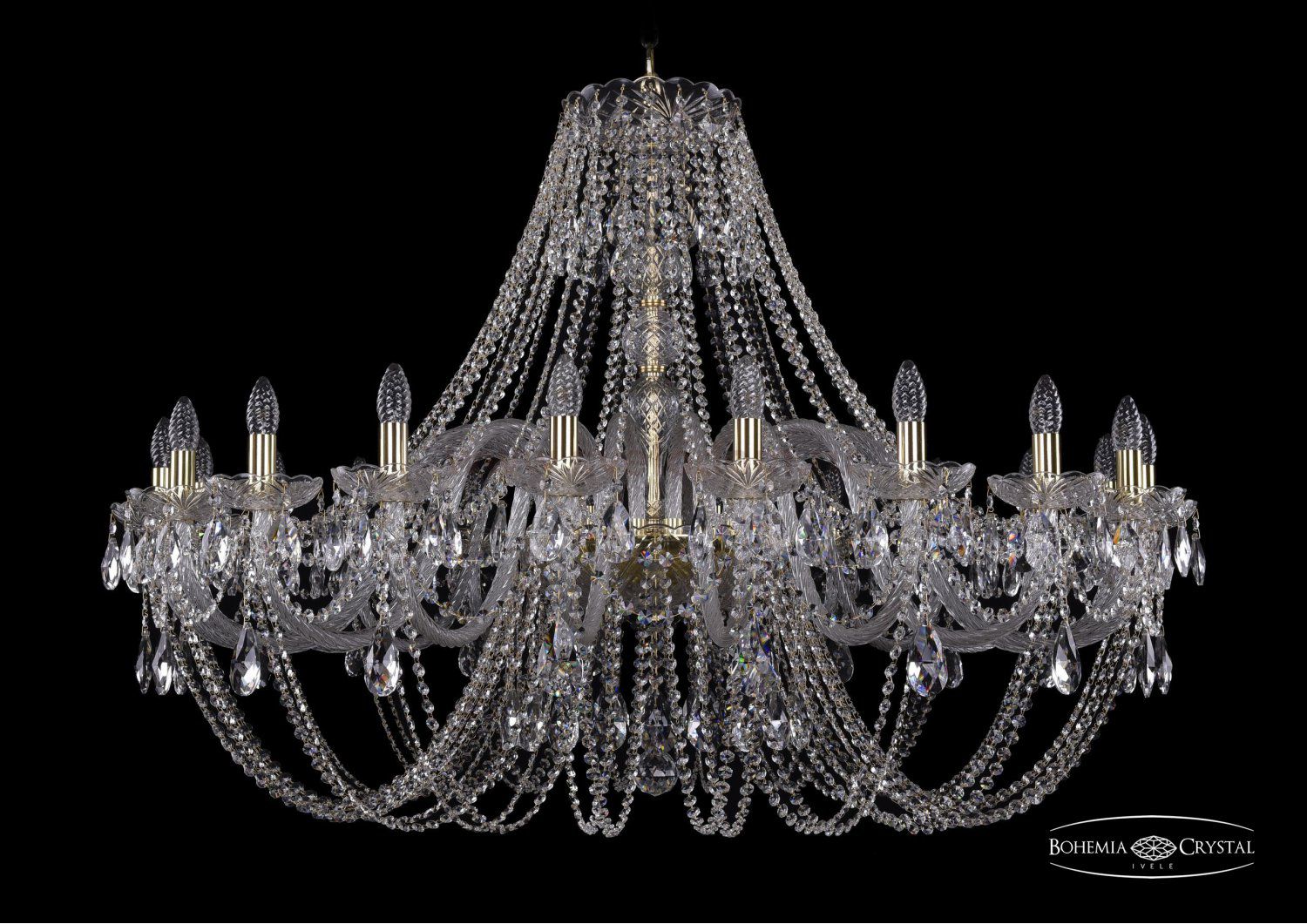 Люстра хрустальная Bohemia Ivele 1406/20/460/G