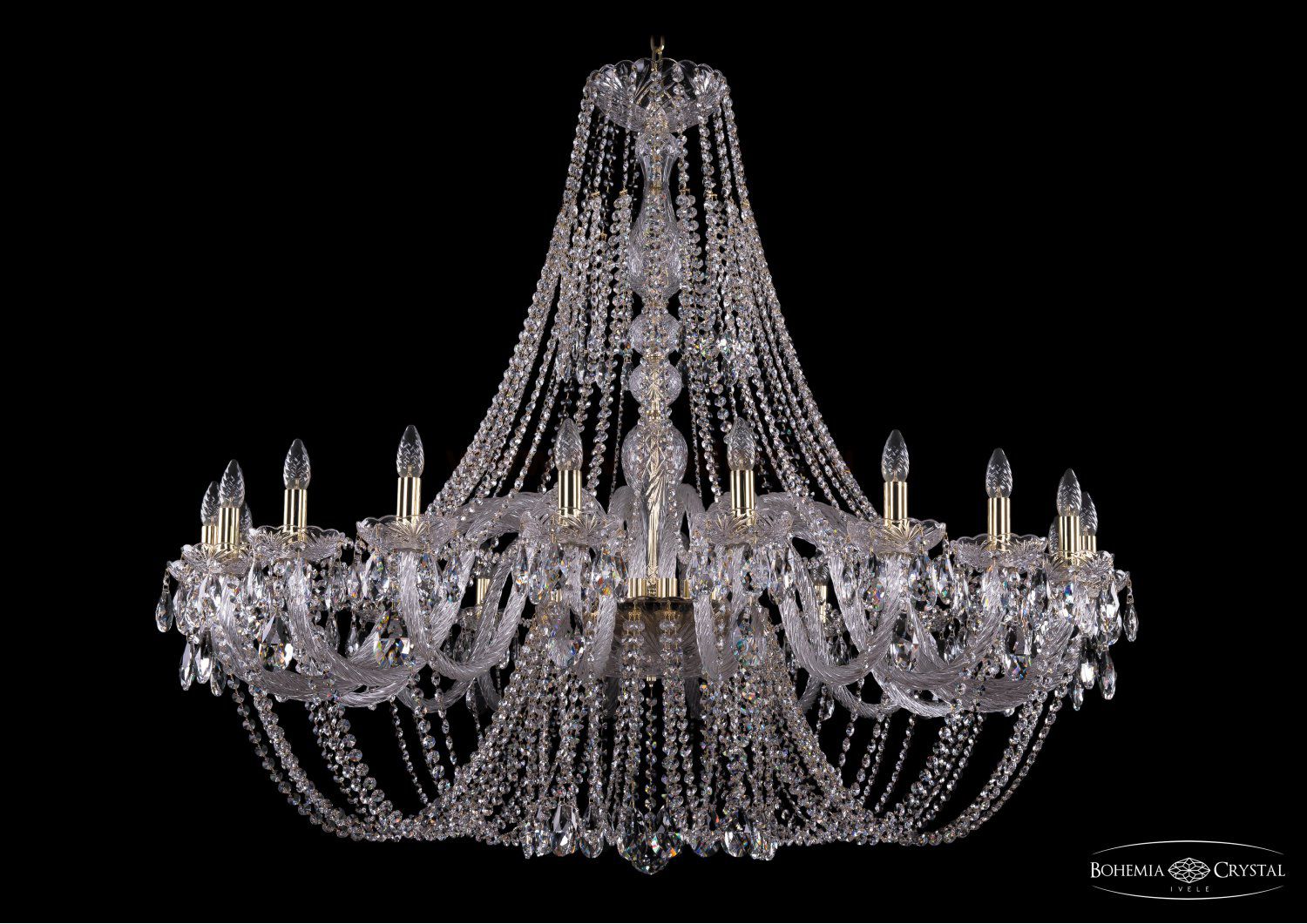 Люстра хрустальная Bohemia Ivele 1406/20/530/G