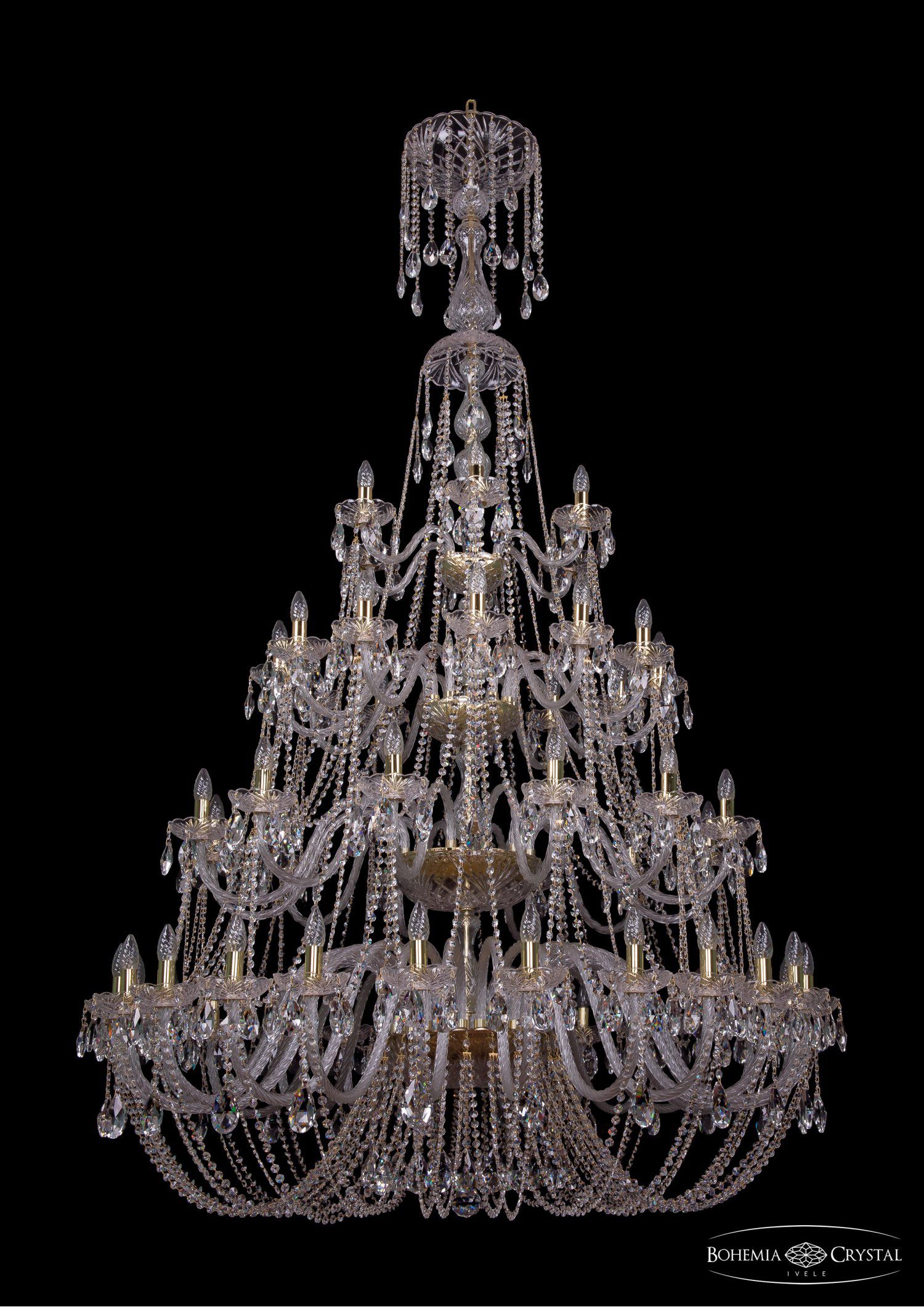 Люстра хрустальная Bohemia Ivele 1406/24+12+12+6/530/XL-230/4d/G