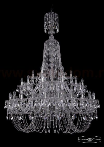 Большая Люстра хрустальная Bohemia Ivele 1406/24+12+6/460/XL-177/2d/Ni