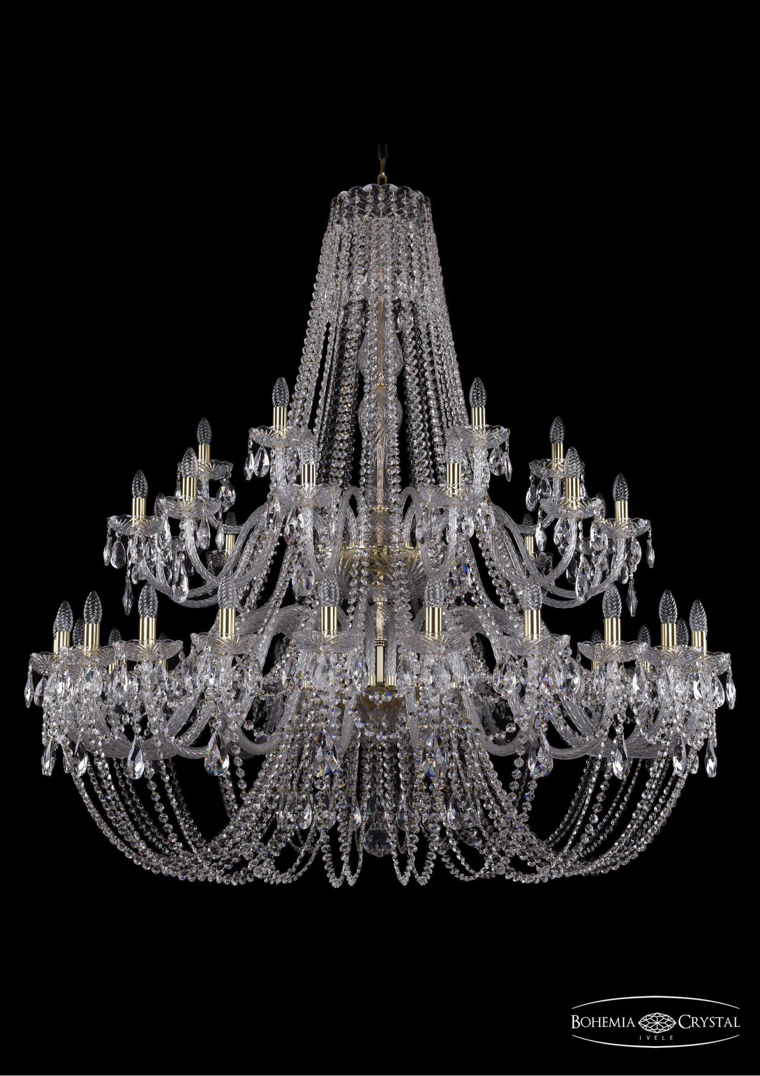 Люстра хрустальная Bohemia Ivele 1406/24+12+6/530/2d/G