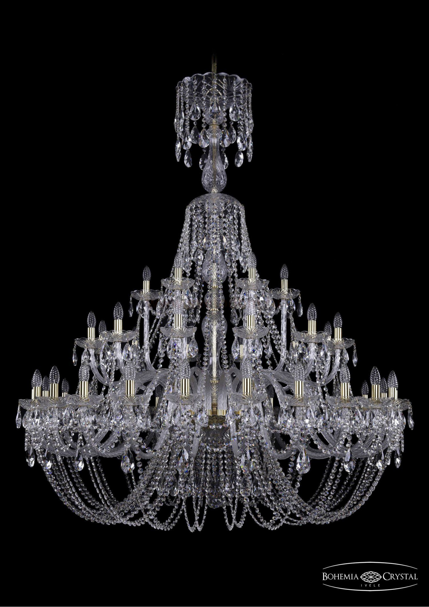 Люстра хрустальная Bohemia Ivele 1406/24+12+6/530/XL-160/G