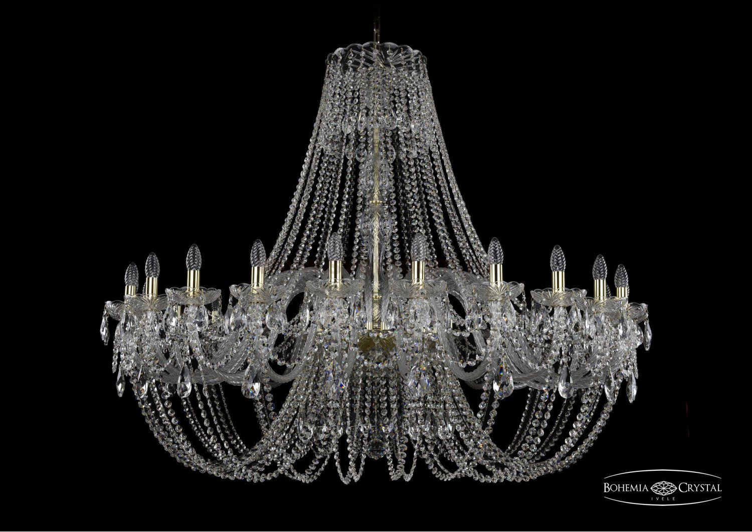 Люстра хрустальная Bohemia Ivele 1406/24/530/G