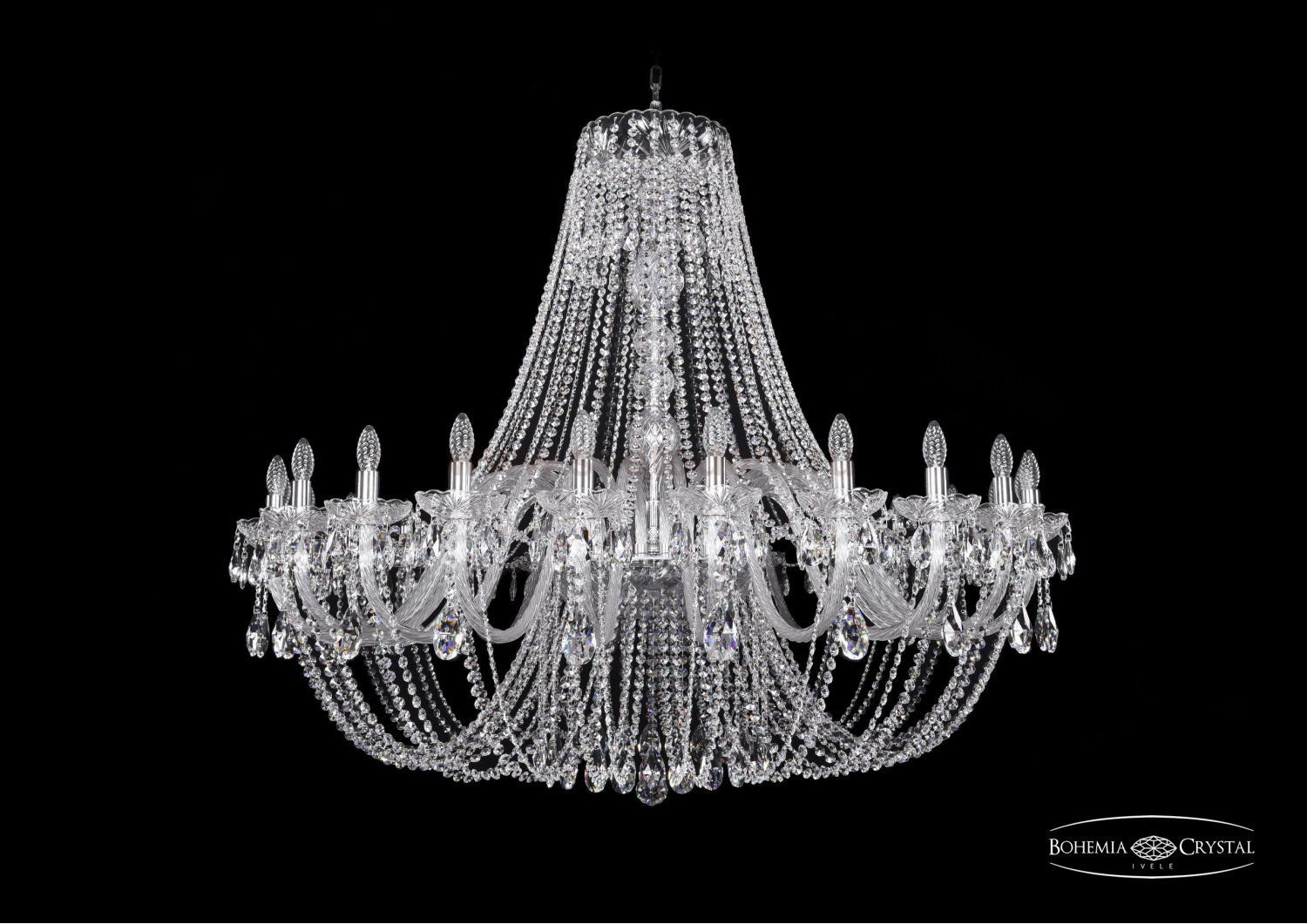 Люстра хрустальная Bohemia Ivele 1406/24/530/Ni