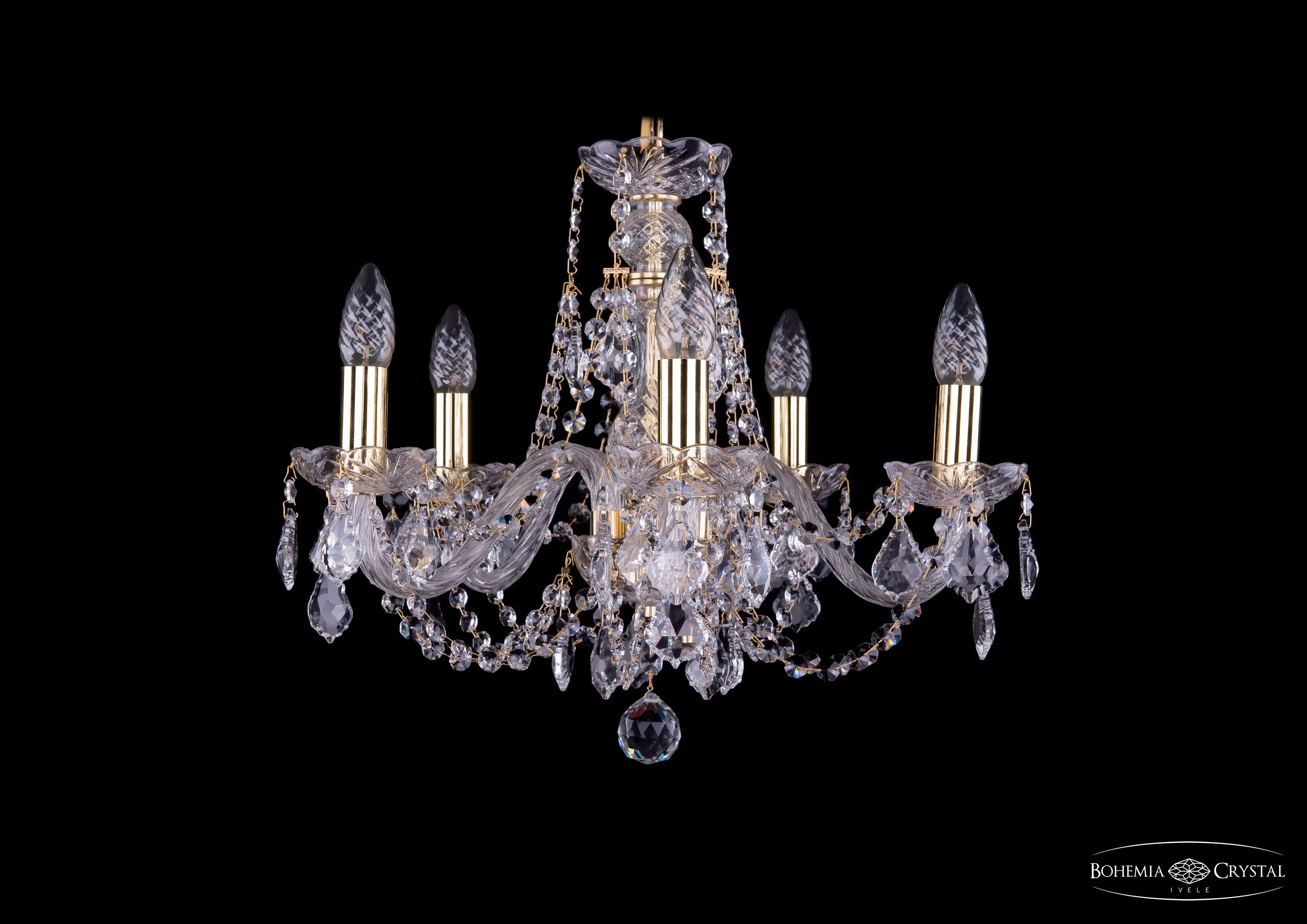 Люстра хрустальная Bohemia Ivele 1406/5/160/G/Balls