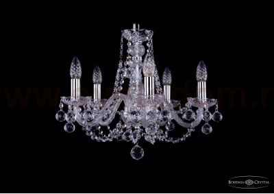 Люстра хрустальная Bohemia Ivele 1406/5/160/Ni/Balls