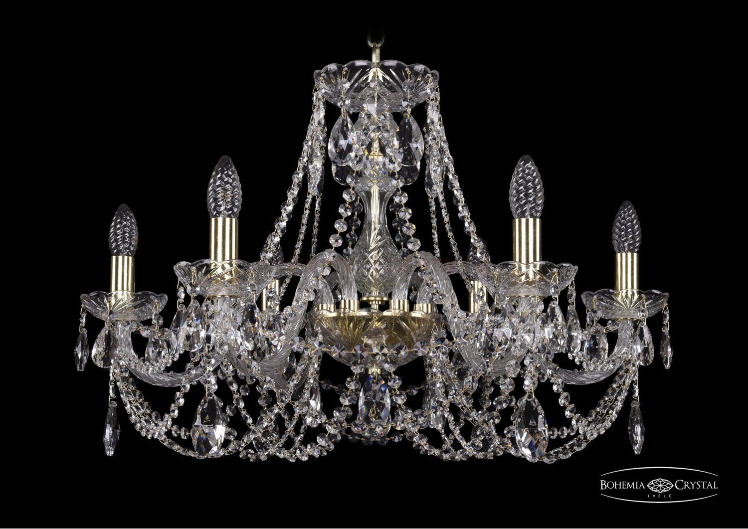 Люстра хрустальная Bohemia Ivele 1406/6/240/G