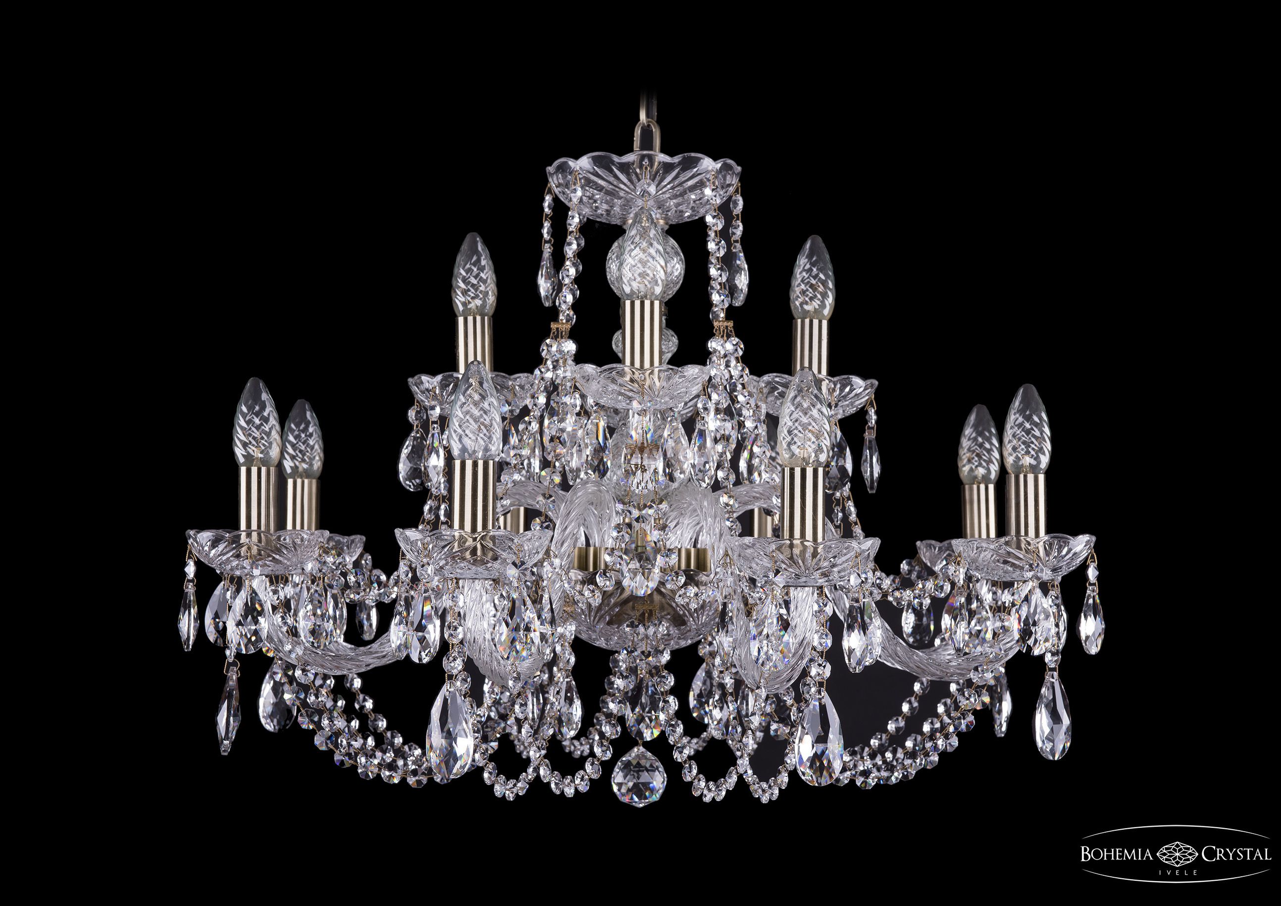 Люстра хрустальная Bohemia Ivele 1406/8+4/240/Pa