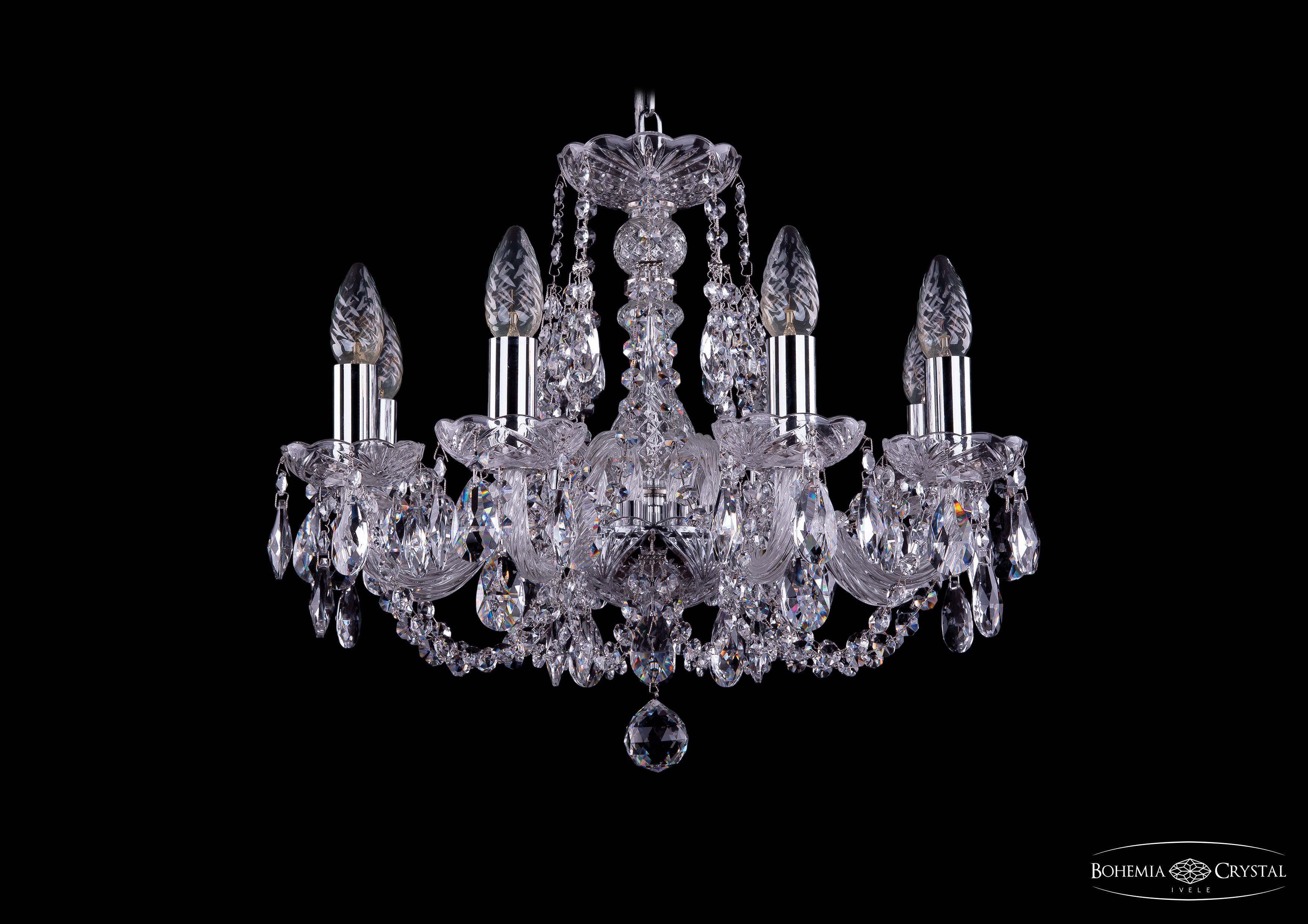 Люстра хрустальная Bohemia Ivele 1406/8/160/Ni