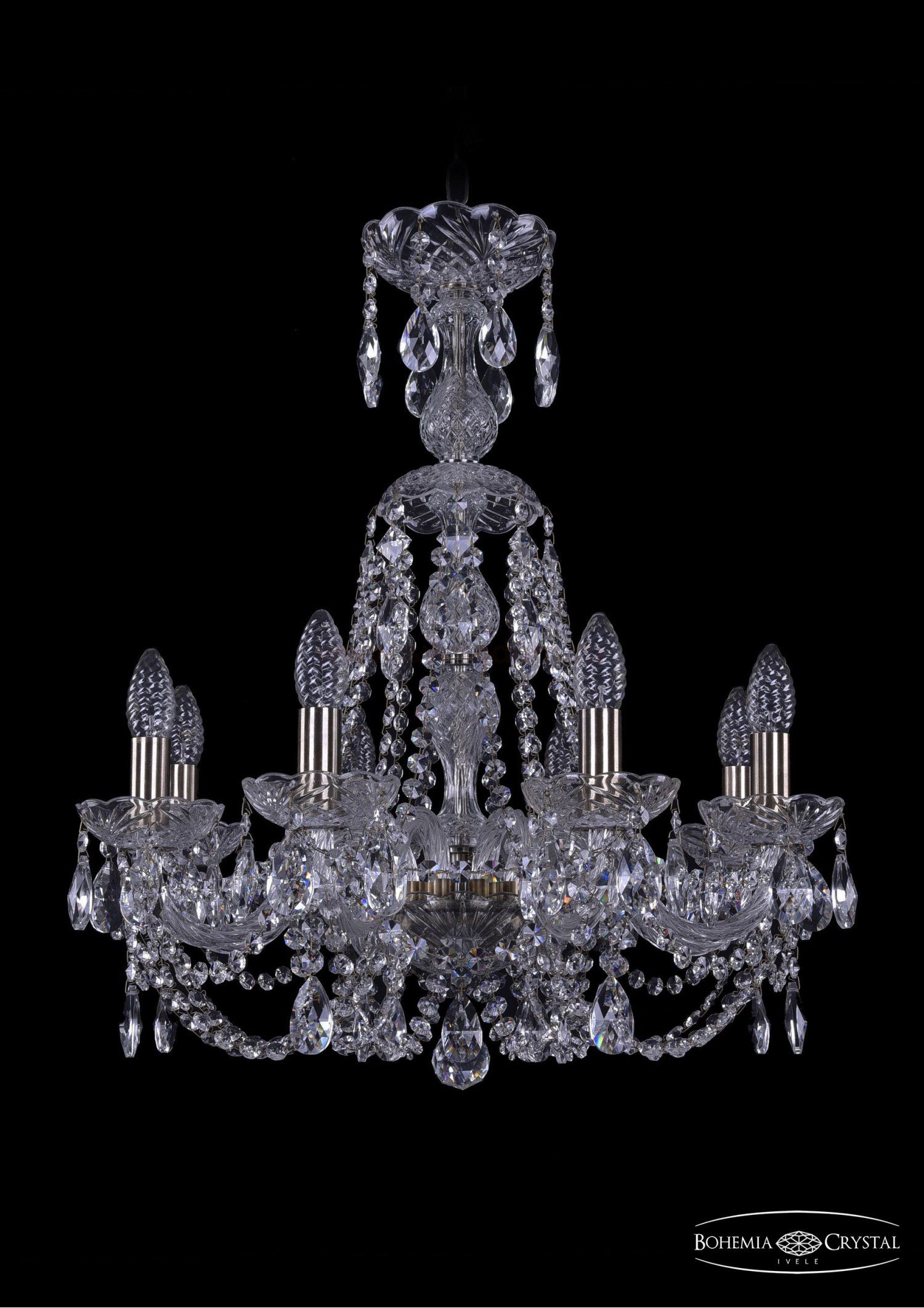 Люстра хрустальная Bohemia Ivele 1406/8/195/XL-64/Pa