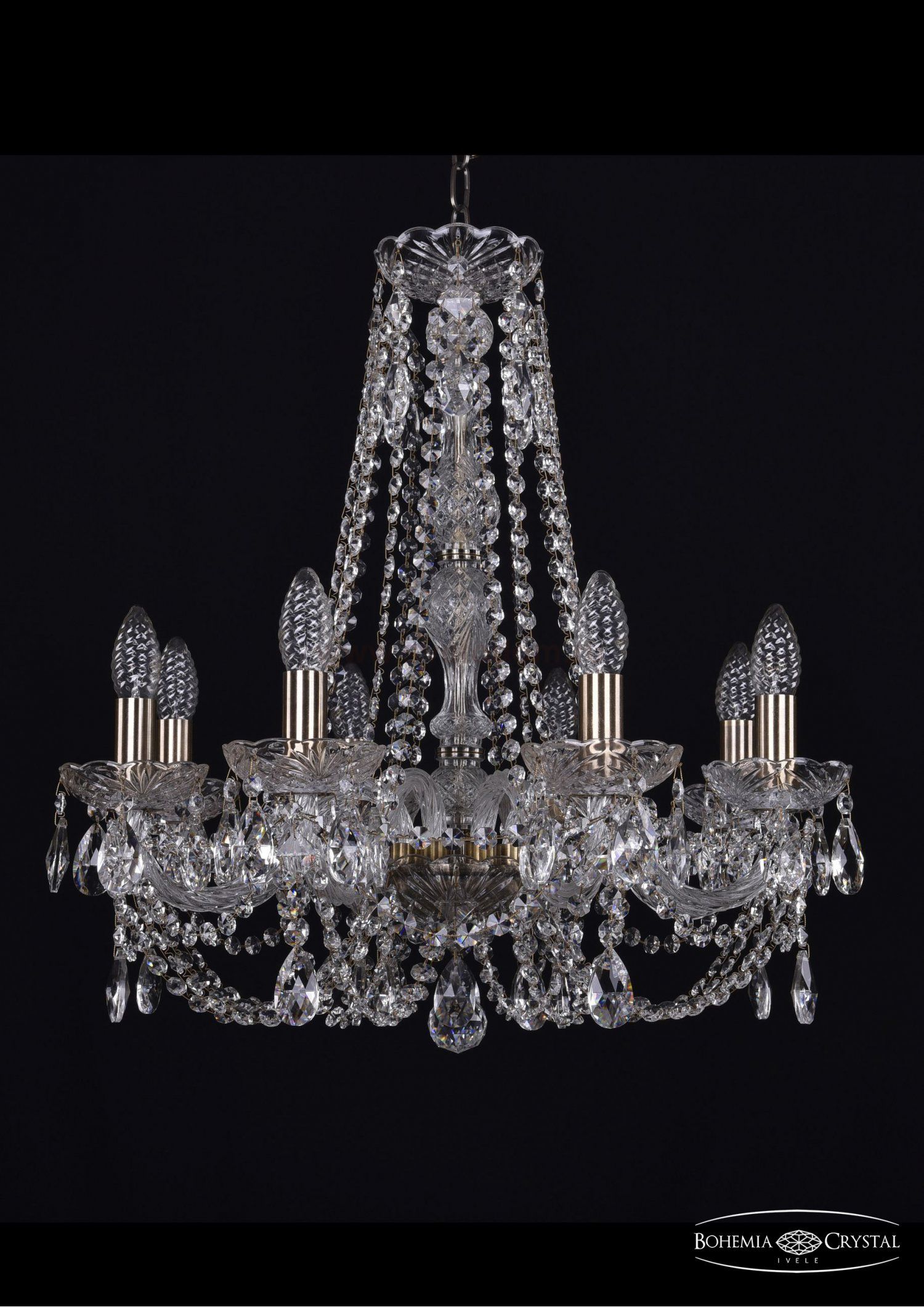 Люстра хрустальная Bohemia Ivele 1406/8/195/h-58/Pa