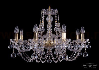 Люстра хрустальная Bohemia Ivele 1406/8/240/G/Balls