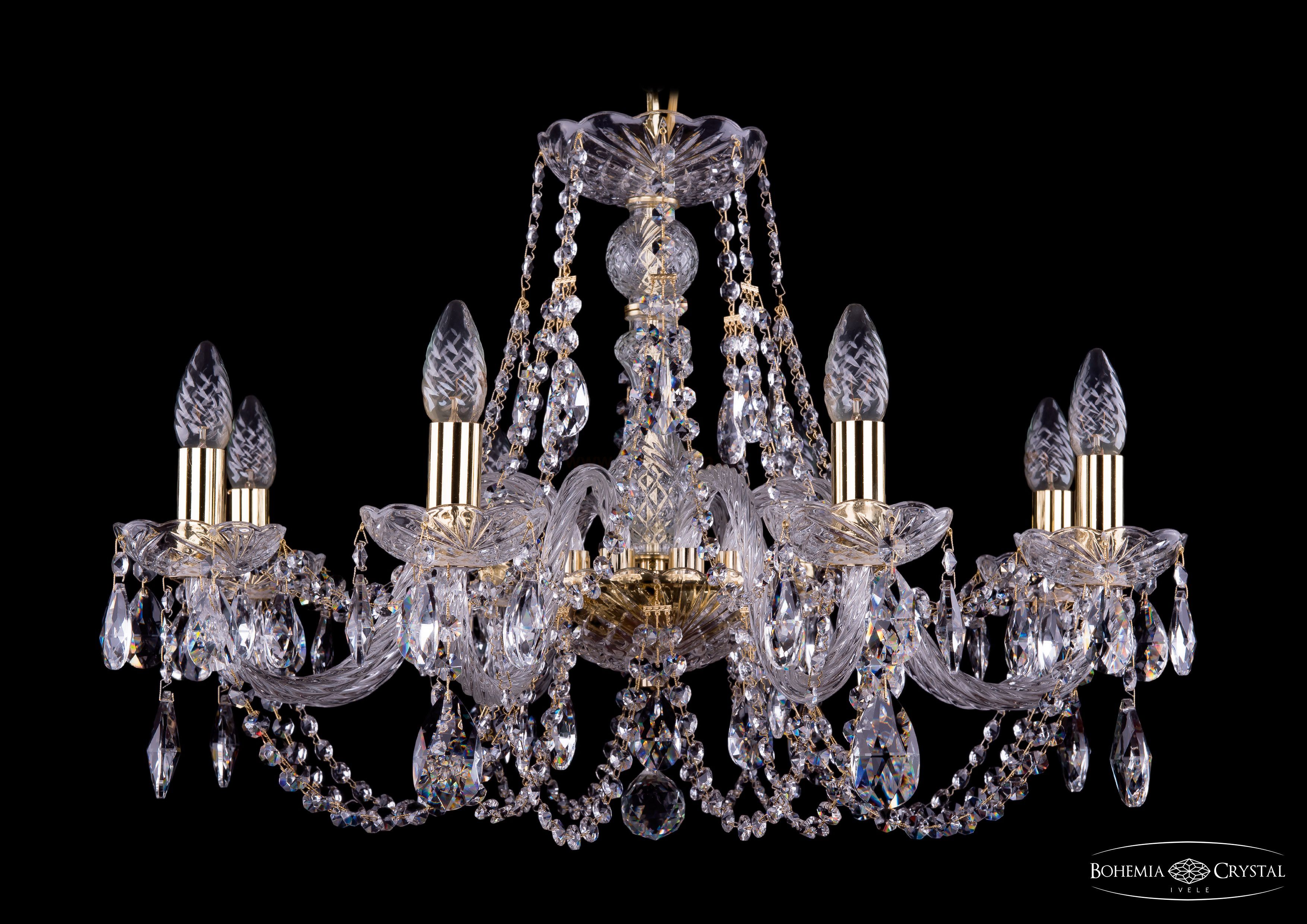 Люстра хрустальная Bohemia Ivele 1406/8/240/G