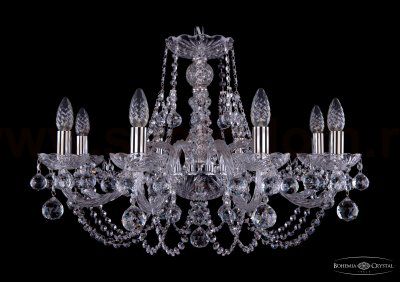 Люстра хрустальная Bohemia Ivele 1406/8/240/Ni/Balls