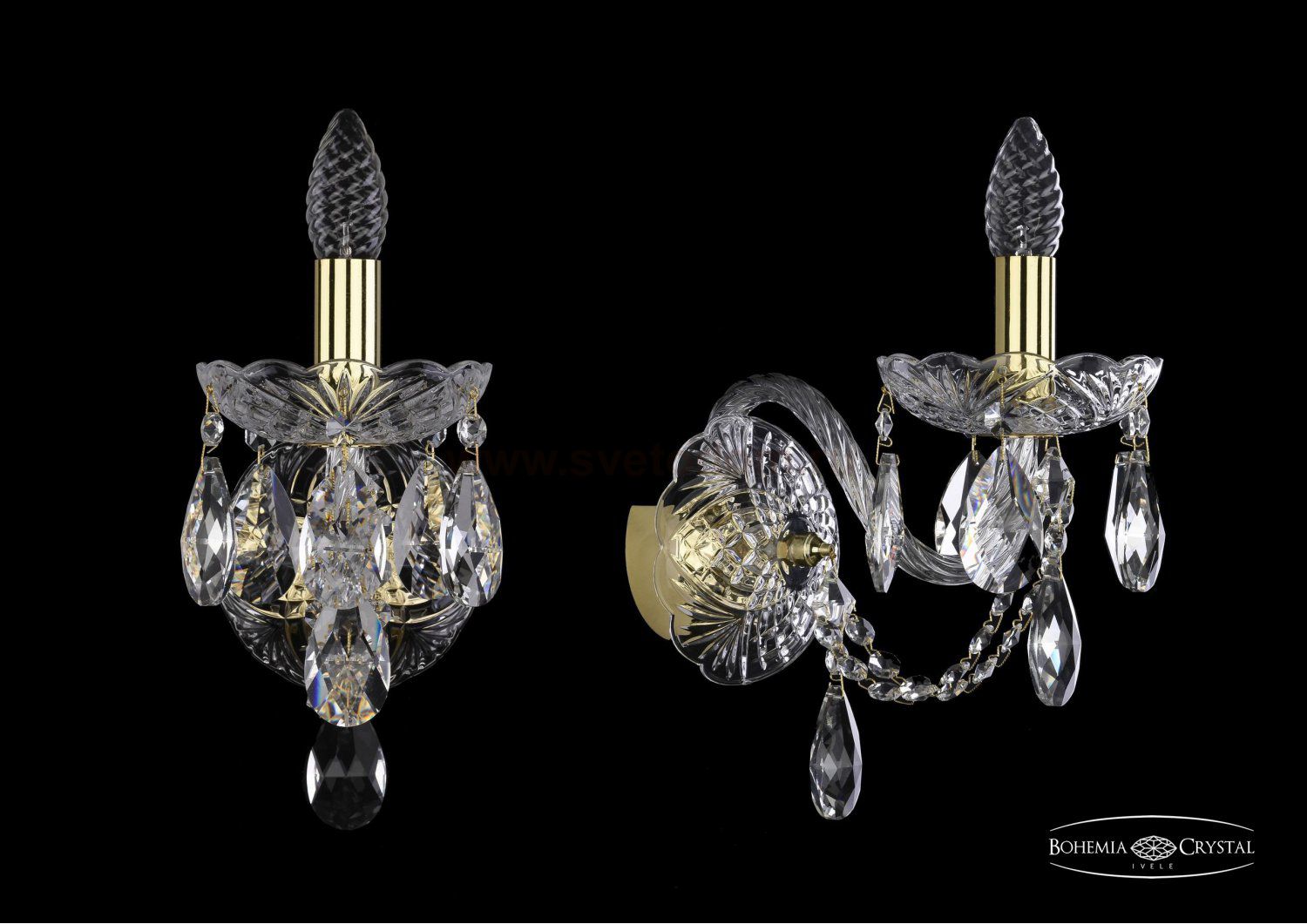 Светильник настенный бра Bohemia Ivele 1406B/1/160/XL/G