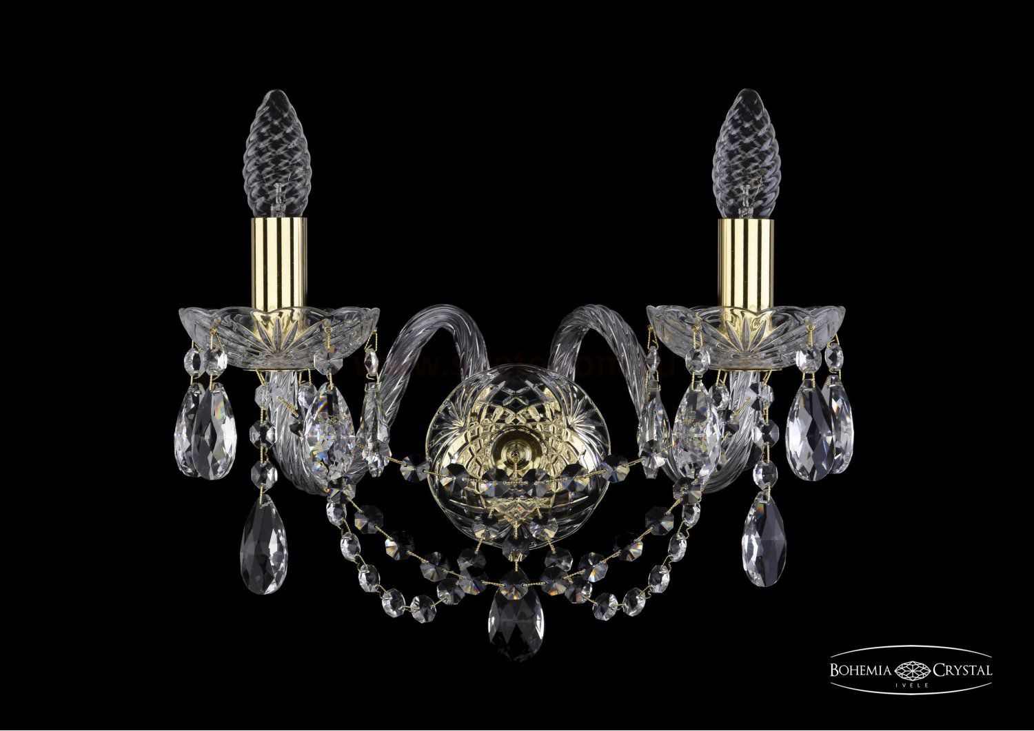 Светильник настенный бра Bohemia Ivele 1406B/2/160/G