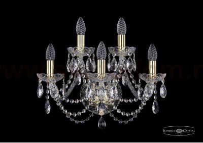 Светильник настенный бра Bohemia Ivele 1406B/3+2/160/G