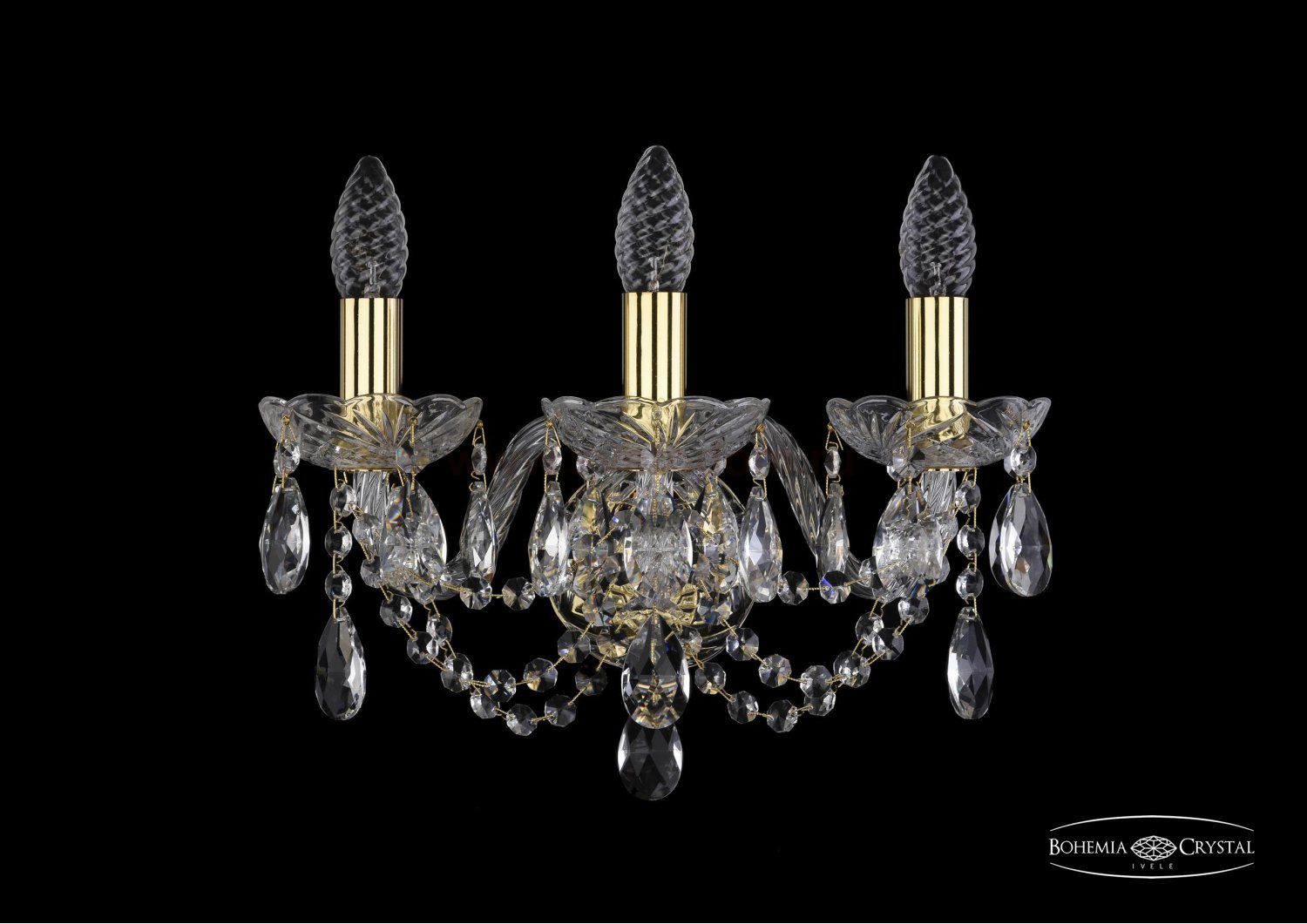 Светильник настенный бра Bohemia Ivele 1406B/3/141/G