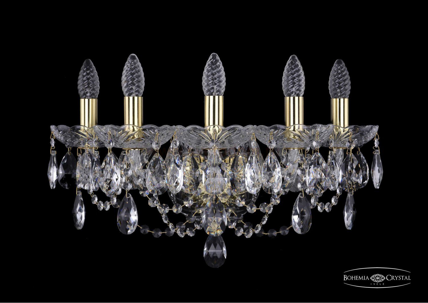 Светильник настенный бра Bohemia Ivele 1406B/5/160/XL/G