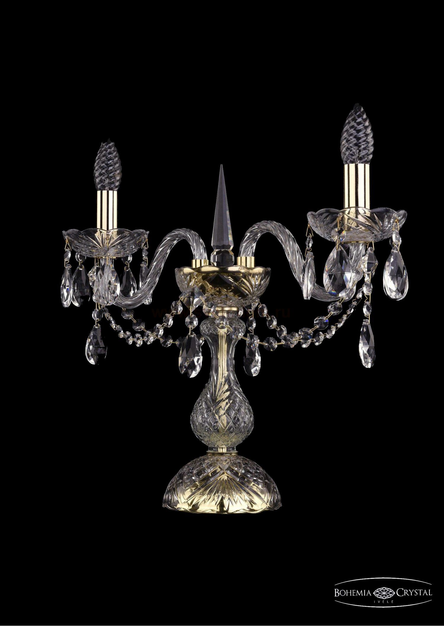 Настольная лампа Bohemia Ivele 1406L/2/141-39/G