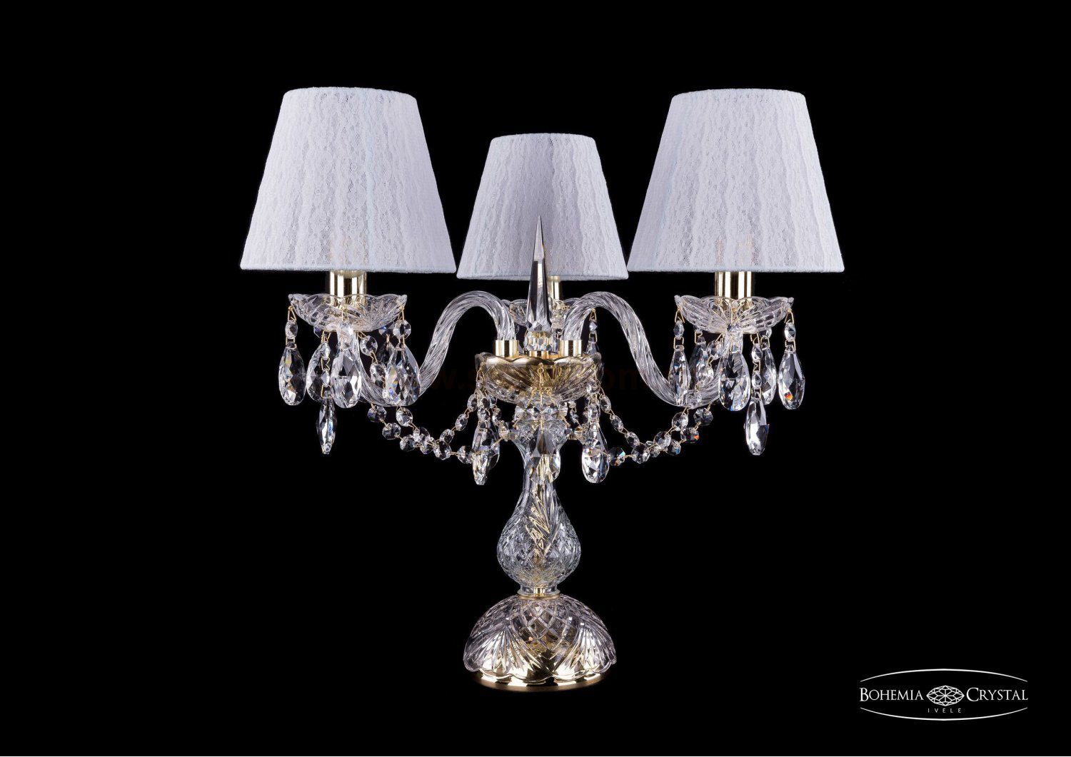 Настольная лампа Bohemia Ivele 1406L/3/141-39/G/SH13-160