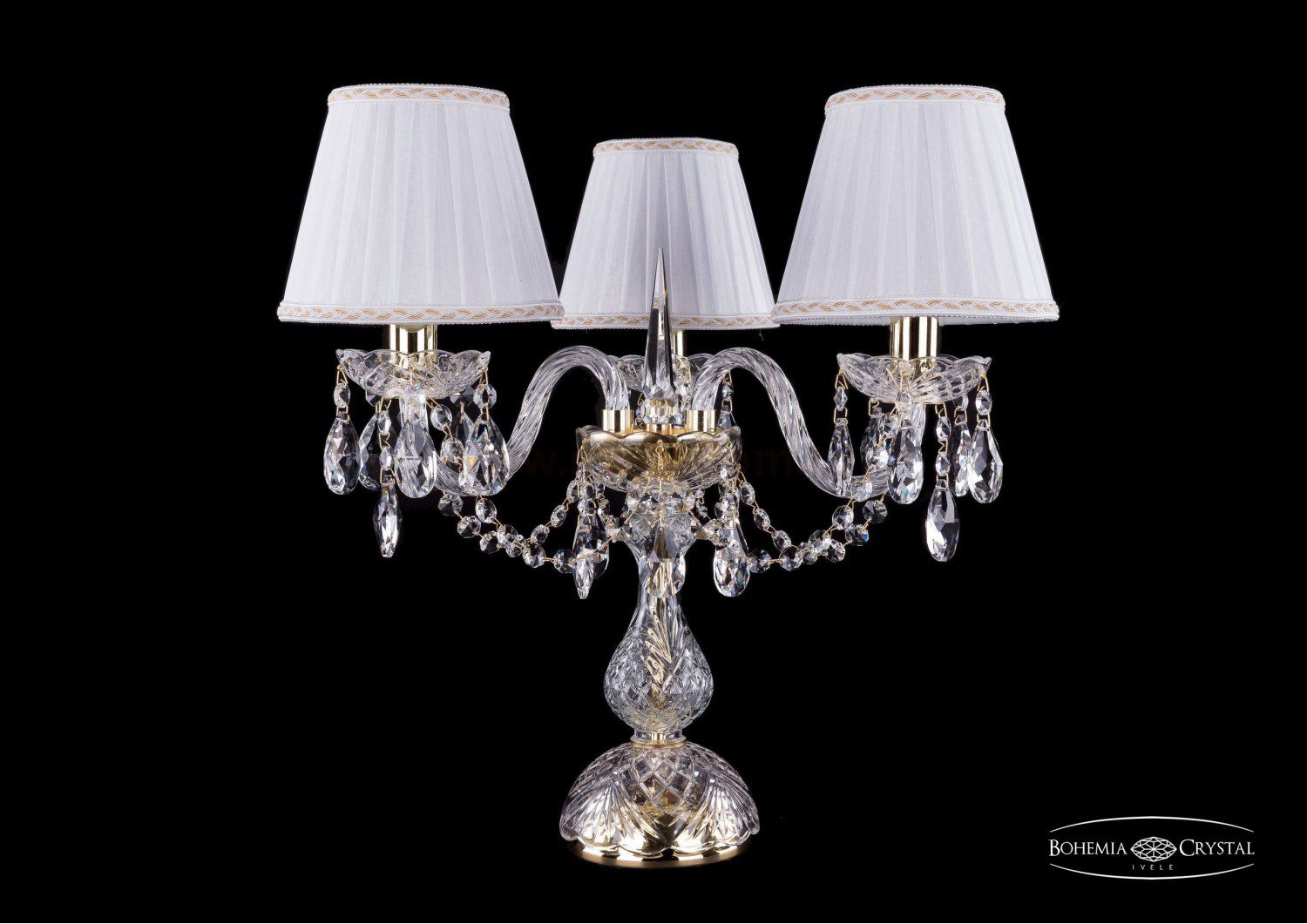 Настольная лампа Bohemia Ivele 1406L/3/141-39/G/SH2a-160