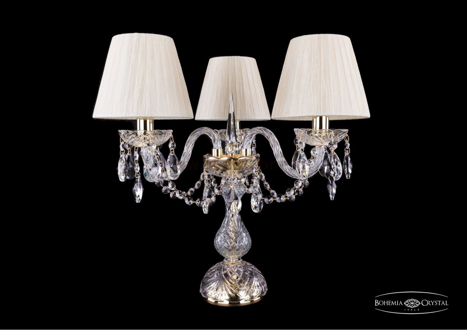 Настольная лампа Bohemia Ivele 1406L/3/141-39/G/SH33-160