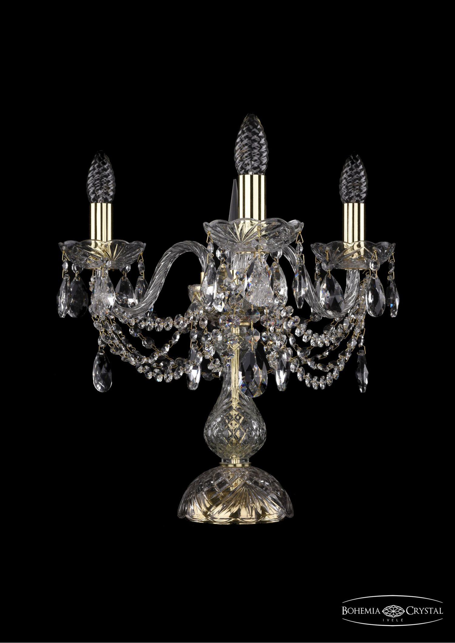 Настольная лампа Bohemia Ivele 1406L/3/141-39/G