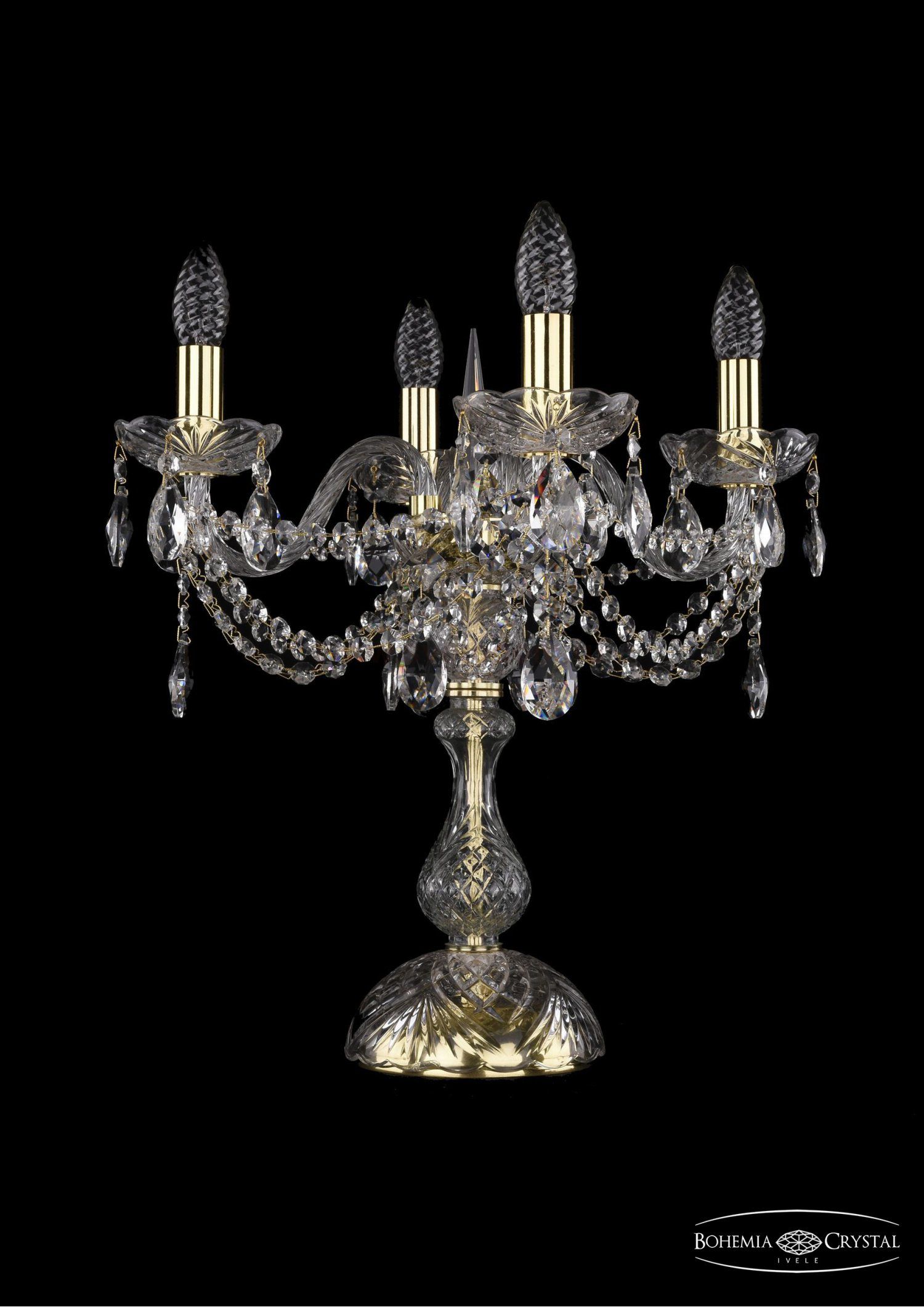 Настольная лампа Bohemia Ivele 1406L/4/141-47/G