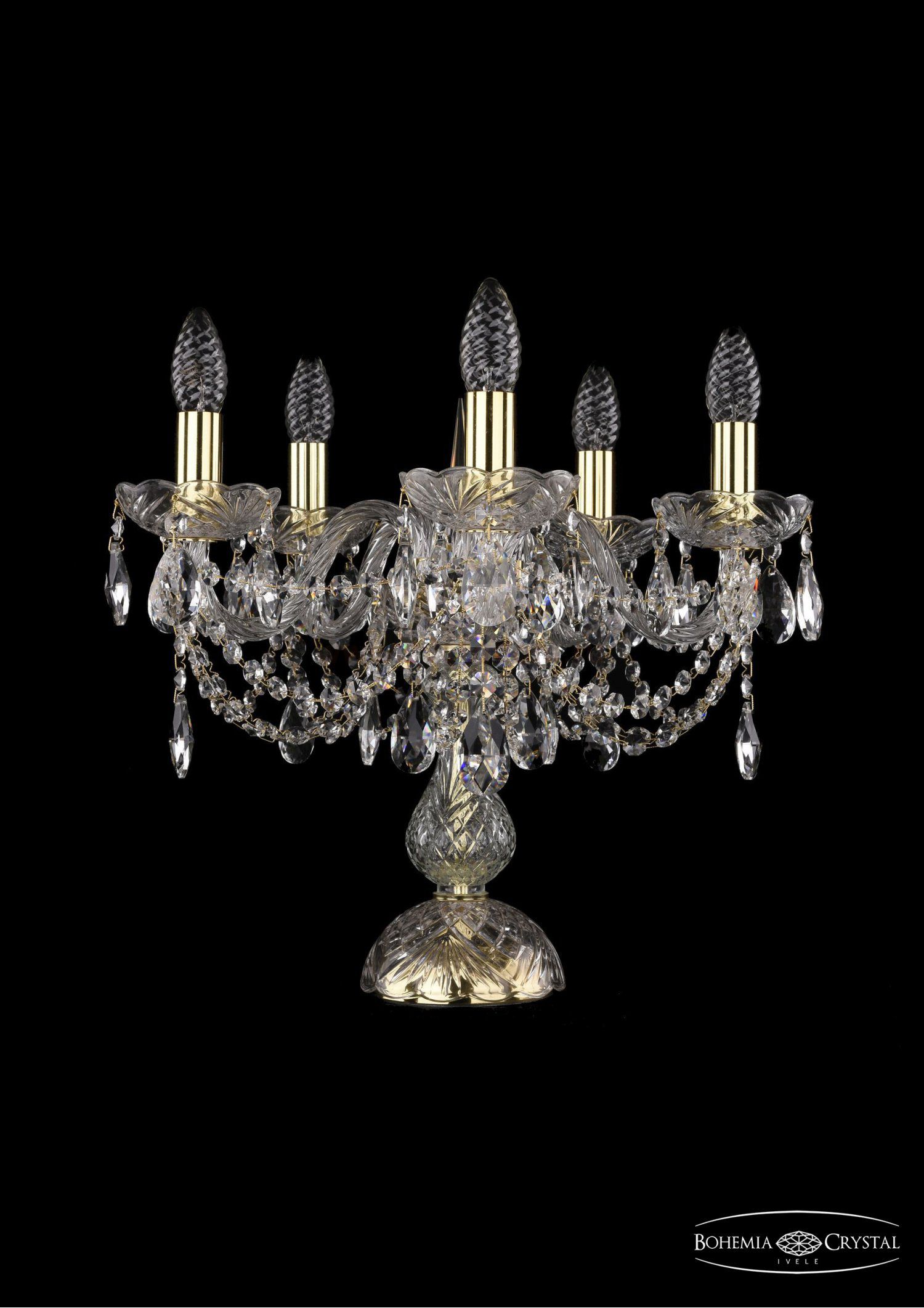 Настольная лампа Bohemia Ivele 1406L/5/141-39/G