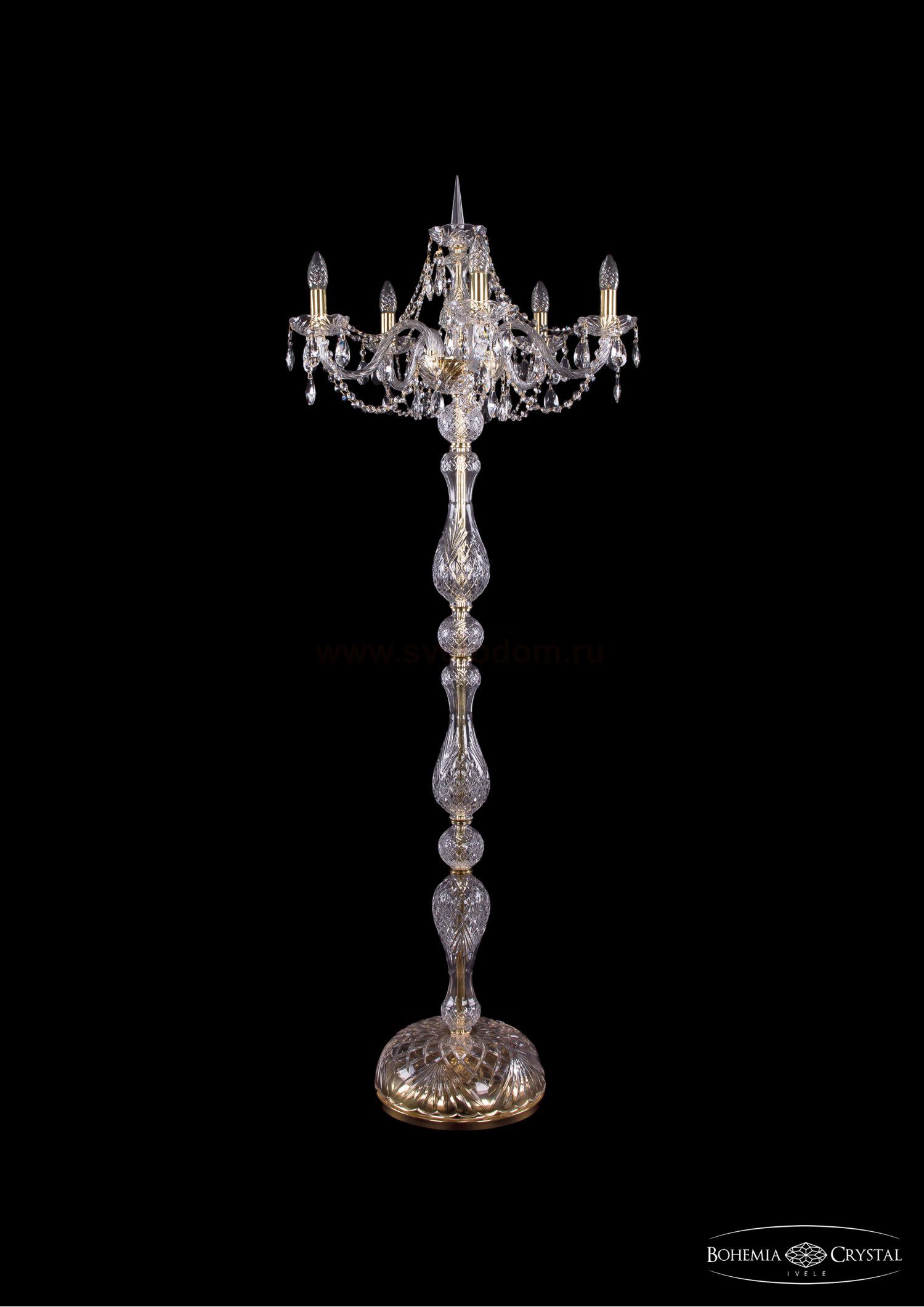 Торшер Bohemia Ivele 1406T1/5/195-160/G