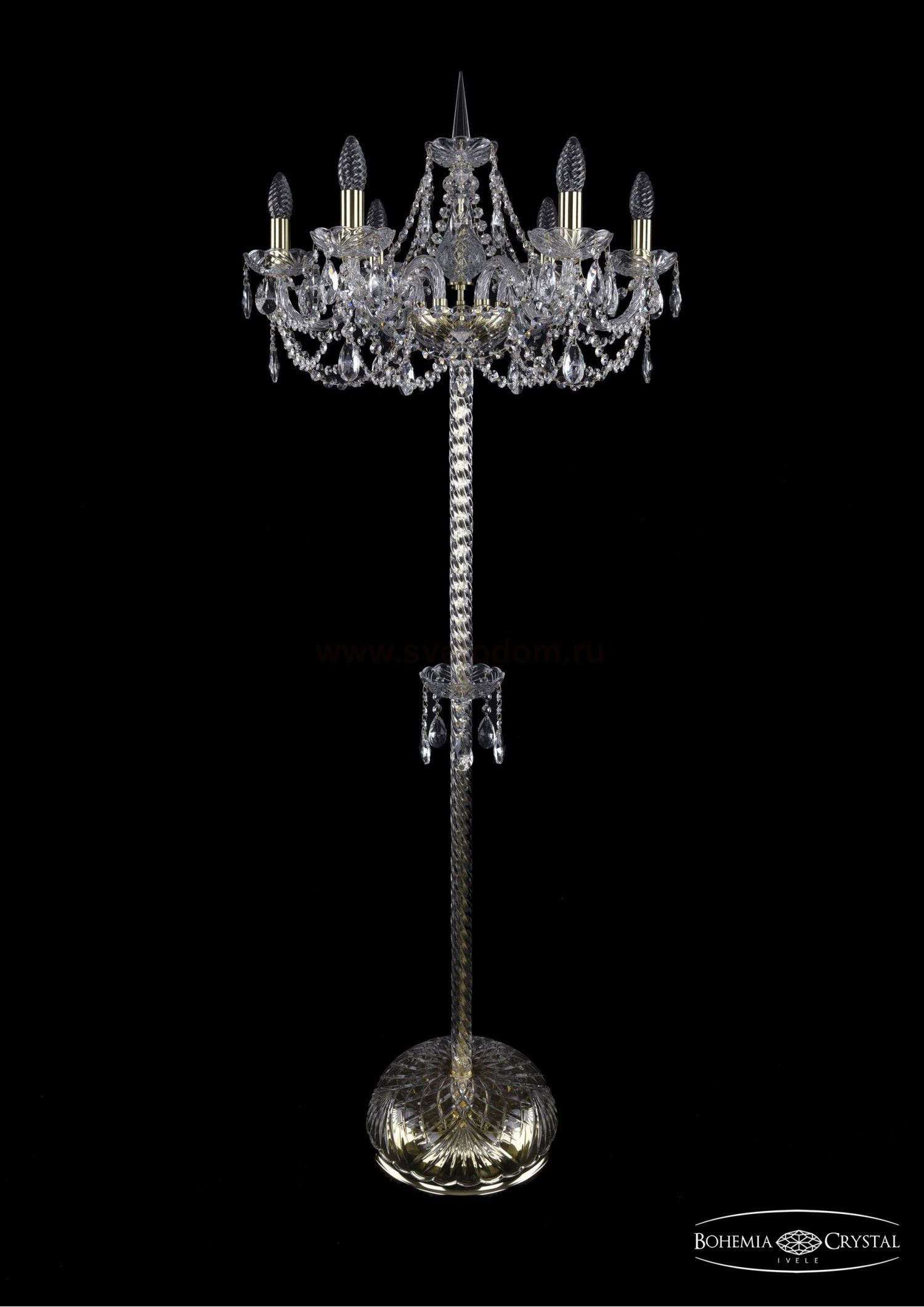 Торшер Bohemia Ivele 1406T2/6/195-160/G