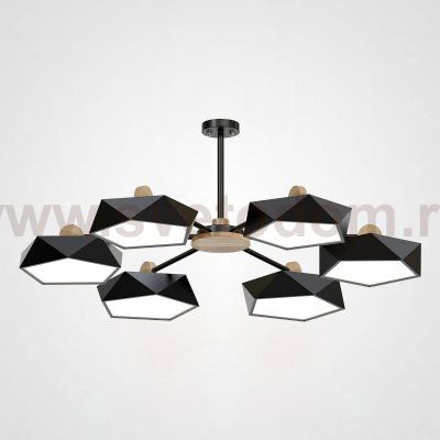 Подвесная люстра GEOMETRIC CH 6 черная ImperiumLoft 140731-26