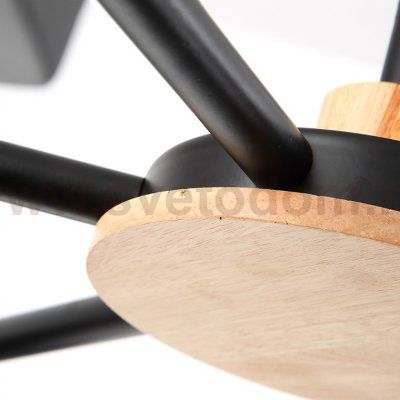 Подвесная люстра GEOMETRIC CH 6 черная ImperiumLoft 140731-26