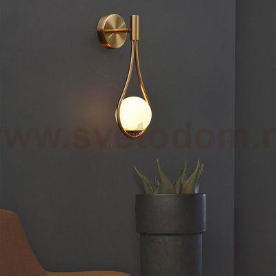 Настенное бра HOOP DROP WALL Bronze ImperiumLoft 140755-26