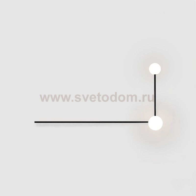 Настенный светильник LINES 2 черный ImperiumLoft 140828-26
