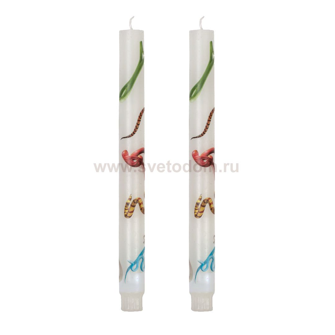 Свеча Stern Snakes White set of 2