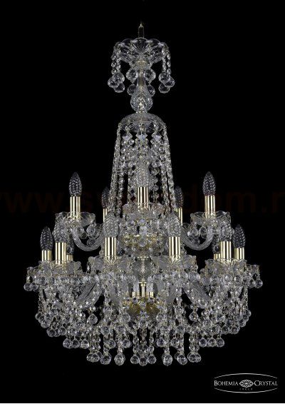 Люстра хрустальная Bohemia Ivele 1409/10+5/195/XL-83/2d/G