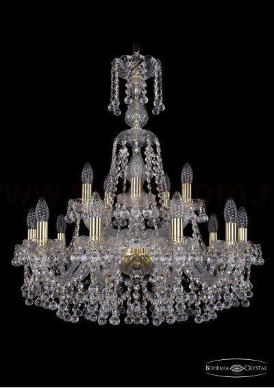 Люстра хрустальная Bohemia Ivele 1409/10+5/240/XL-77/G