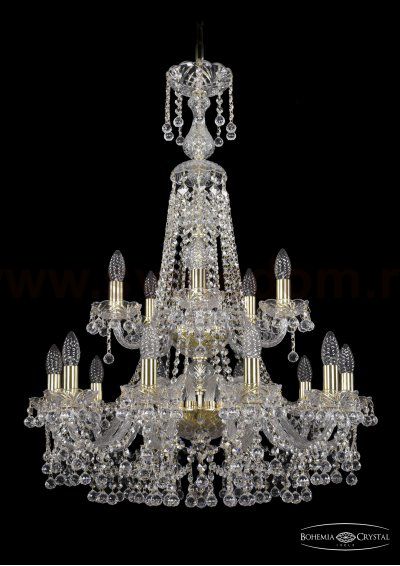 Люстра хрустальная Bohemia Ivele 1409/10+5/240/XL-91/2d/G