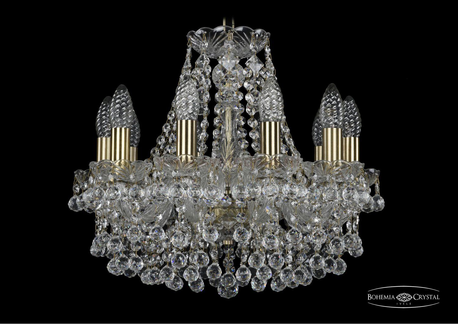 Люстра хрустальная Bohemia Ivele 1409/10/141/Pa